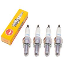 Zündkerzen Set NGK 4x CR9E Zündkerze entstört, 19,0mm Langgewinde Ø 10,0mm, 5006 / 5995 / 6263