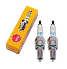Zündkerzen Set NGK 2x CR9EH-9 Zündkerze entstört, 19,0mm Langgewinde Ø 10,0mm, 5454 / 7502