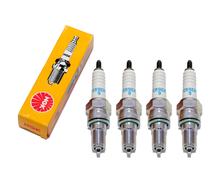 Zündkerzen Set NGK 4x CR9EH-9 Zündkerze entstört, 19,0mm Langgewinde Ø 10,0mm, 5454 / 7502