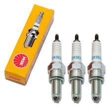 Zündkerzen Set NGK 3x CR9EK Zündkerze entstört, 19,0mm Langgewinde Ø 10,0mm 2-Massen-Elektrode, 4548 / 5600