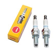 Sada zapalovacích svíček NGK 2x CR9EKB zapalovací svíčka s potlačením rušení, dlouhá závitová délka 19,0mm Ø 10,0mm 2-hmotová elektroda, pevná SAE matice, 2305