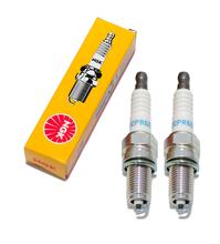 Zündkerzen Set NGK 2x DCPR6E Zündkerze entstört, 19,0mm Langgewinde Ø 12,0mm, 3481