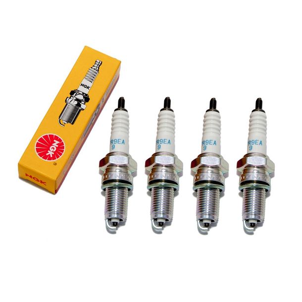 Candele set NGK 4x DPR9EA-9 candela resistenza, 19,0mm filetto lungo Ø 12,0mm, 3717 / 5329