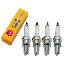 Sada zapalovacích svíček NGK 4x DR8ES zapalovací svíčka s rušícím odporem, dlouhý závit 19,0mm Ø 12,0mm, 2204 / 5423