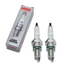 Zündkerzen Set NGK 2x IJR8B9 Iridium-Zündkerze entstört, 19,0mm Langgewinde Ø 12,0mm, feste SAE-Anschlussmutter, 4873