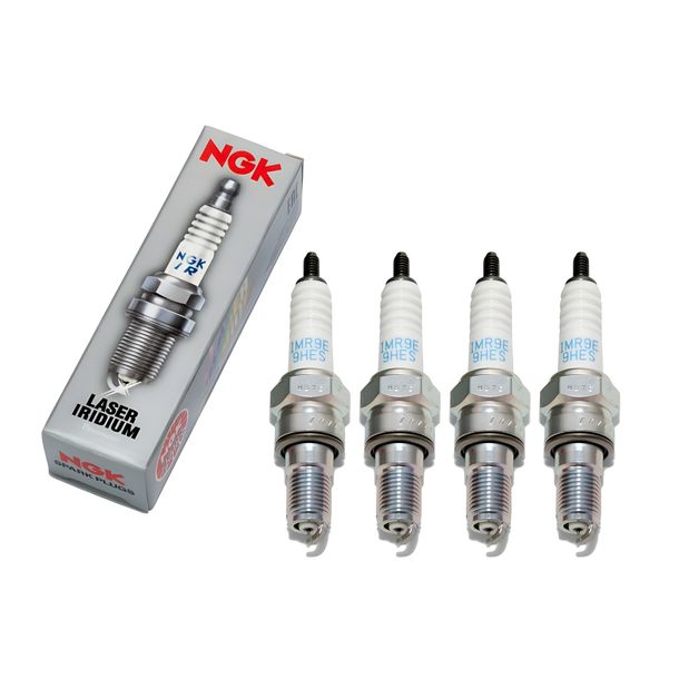 Bundle] Spark plug set NGK 4x IMR9E-9HES iridium resistor, 19,0mm