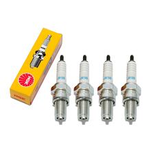Zündkerzen Set NGK 4x JR9B Zündkerze entstört, 19,0mm Langgewinde Ø 12,0mm, feste SAE-Anschlussmutter, 3188 / 4297