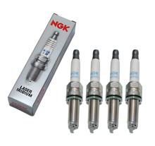 Zündkerzen Set NGK 4x LMAR8AI-8 Iridium-Zündkerze entstört, 26,5mm besonders langes Gewinde Ø 10,0mm, 92288
