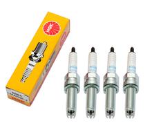 Zündkerzen Set NGK 4x LMAR9E-J Zündkerze entstört, 26,5mm besonders langes Gewinde Ø 10,0mm 2-Massen-Elektrode, 6884