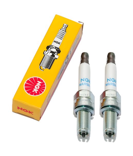 Bujías Juego NGK 2x MAR9A-J bujía resistencia, 19,0mm rosca larga Ø 10,0mm 2-masa-electrodos, 6869