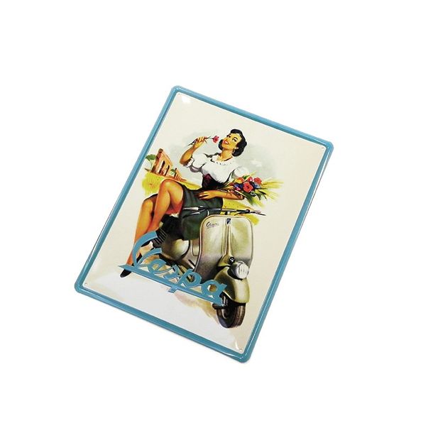 Targa in lamiera "Vespa" goffrata 300x400mm