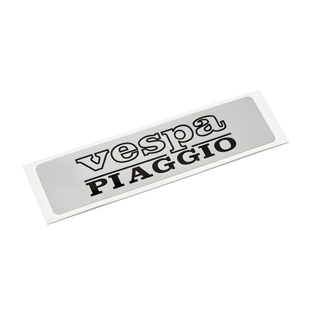 Zilveren sticker voor Piaggio/Vespa