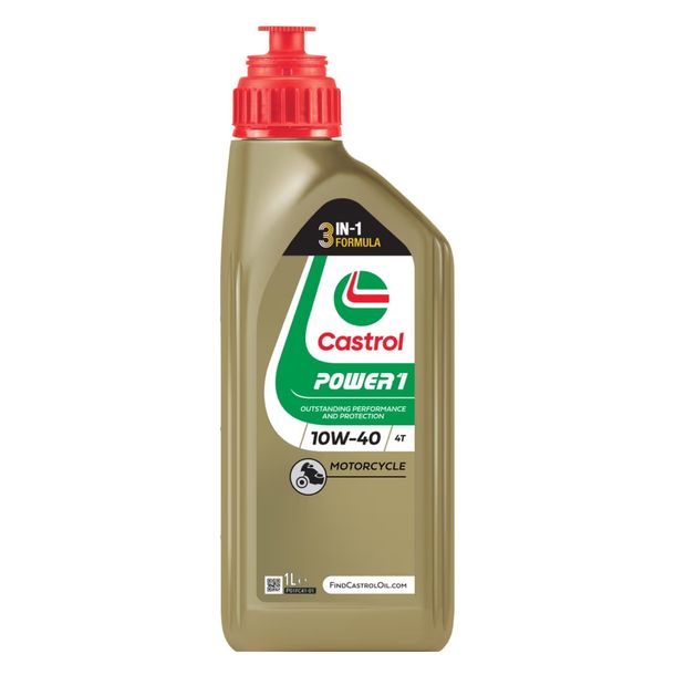 Castrol Power1 4-T 1L für 10W-40 Motorrad Öl für Piaggio Beverly 125 i.e. – Bild 1