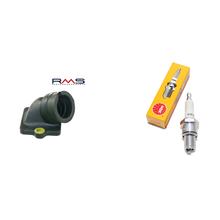 Zuigpijpset inclusief bougie voor Piaggio 125/180 2-takt
