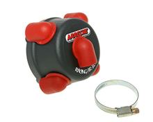 Filtro aria Arreche airbox appena 36,5 millimetri 45 ° nero-rosso