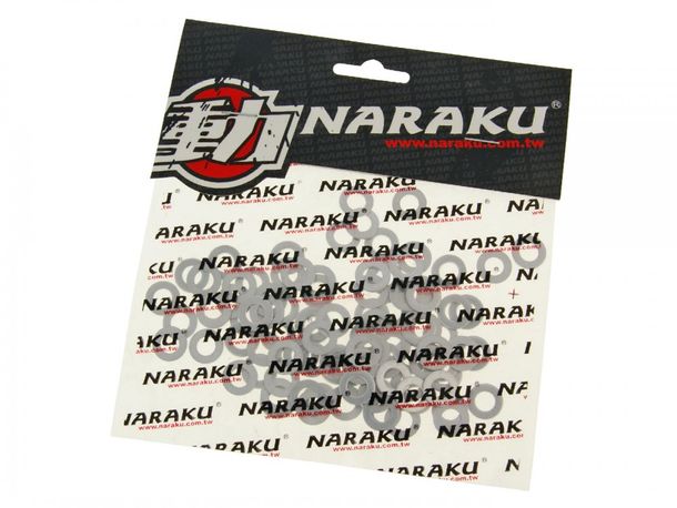 Anneaux d'étanchéité Aluminium Naraku 6x12x1mm 100 Pièces