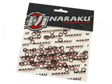 Těsnící kroužky z vlákna Naraku 5x9x1mm 100 kusů