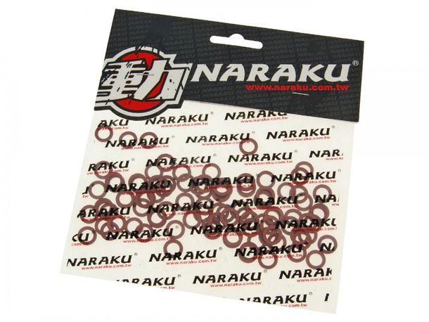 fibre de bagues d'étanchéité Naraku 6x10x1mm 100 pièces