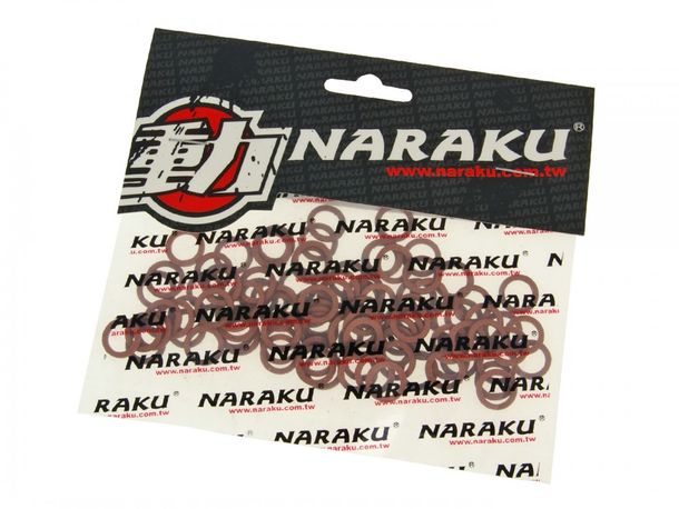 Anelli di tenuta fibra Naraku 8x12x1mm 100 pezzi