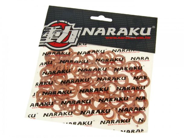 cuivre bagues d'étanchéité Naraku 10x16x1,5mm 100 pièces