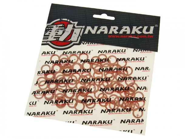Anelli di tenuta rame Naraku 8x12x1,5mm 100 pezzi