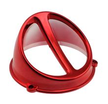 Lüfterspoiler Air Scoop Chrom rot - universal