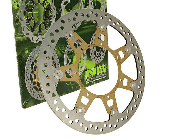 Disque de frein flottant NG 024 - 280/108/4mm 7 trous pour Rieju RS-2 Matrix, Malaguti Drakon Naked 50 ccm