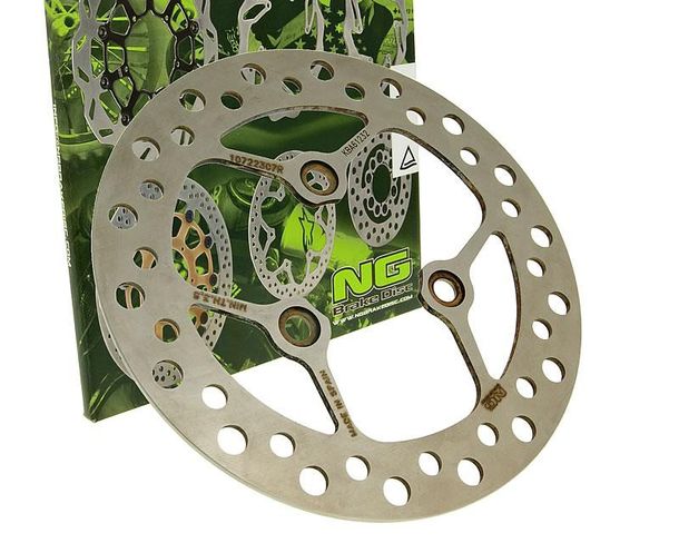 Disco de freno NG 1072 - 210/58/4 mm con 3 orificios para Kymco Super 9 AC LC 50 ccm