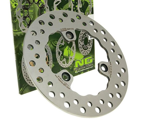 Disque de frein NG 1107 - 190/70/4,5 mm 3 trous pour Aprilia SR R LC Street Racing Stealth WWW AC Sport Atlantic Sprint 2 50 - 300 ccm