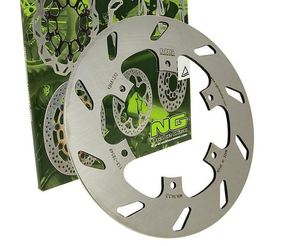 Disque de frein NG 113 - 220/105/4 mm 6 trous pour Vespa GTS, c'est-à-dire Touring Super, Piaggio NRG Power AC LC Sport 4V 2 Liberty RST Gilera Runner VX MC3 GTV