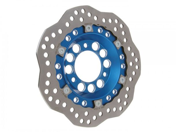 Disque de frein Wavy NG 1201X - 220/58/4mm 3 trous pour REX RS, Daelim NS II 1000 1100 Peugeot Sum Up Longjia LJT-A Qingqi QMT-10H (Speedy SC) Baotian