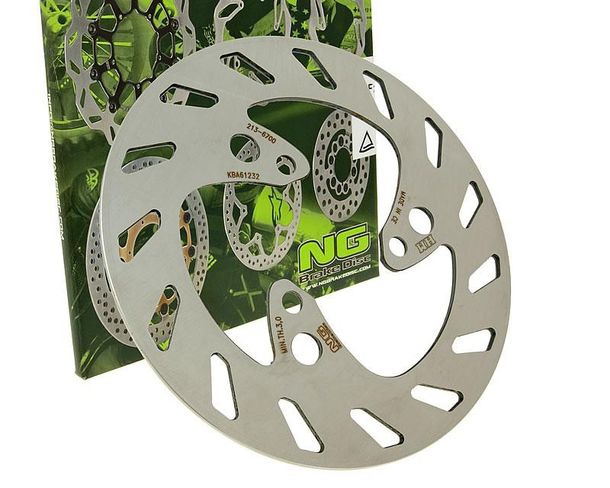 Disco freno NG 213 - 220/62/3,5 mm a 3 fori per HM CRE Derapage RR, Motorhispania MH10 Six Competition 50 ccm
