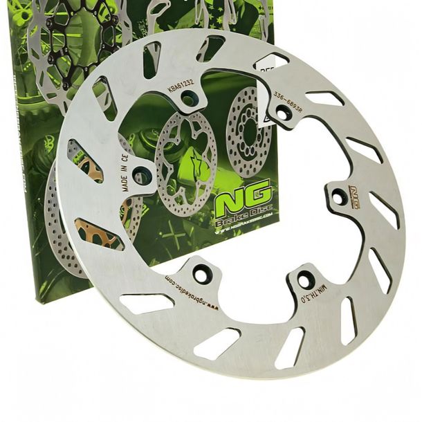 Disco freno NG 336 - 220/108/3,5 mm 6 fori per Rieju RR, Motorhispania Furia SM Spike Beta RK6 Peugeot XP6 Supermoto Drac 2 50 cc