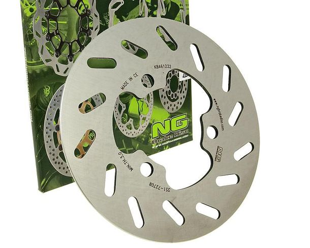 Disque de frein NG 351 - 180/62/3,5 mm 3 trous pour Rieju MRT, Aprilia SX Derbi Senda SM X-Treme RX R DRD Racing X-Race Gilera RCR Motorhispania Furia