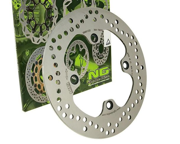 Disco de freno NG 364 - 240/105/4 mm con 4 orificios para Honda SH i FES Pantheon, Keeway Outlook LC Foresight S-Wing Logic NSS Jazz AC Forza EX Reflex X CB 125