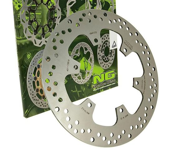 Disco freno NG 401 - 282/132/4mm 6 fori per MBK X-Power, Yamaha XP 0 T-Max TZR R1 RR 50/500 ccm modello 2000-2003