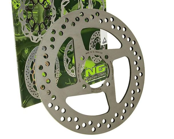 Disco freno NG 495 - 245/58/4,5 mm 4 fori posteriore per Yamaha YFM Warrior ER Moto 4 FW Big Bear XG XH 350 ccm modello anno 2004