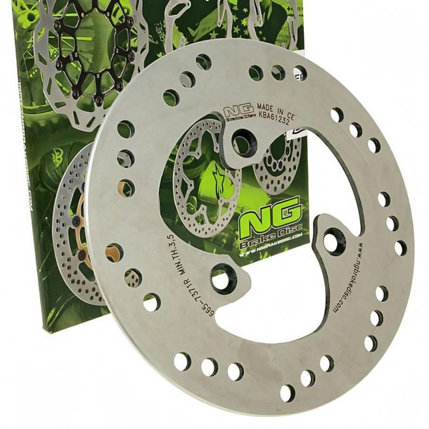 Disque de frein NG 665 - 190/58/4 mm 3 trous pour Peugeot Jet-Force C-Tech, Piaggio Typhoon Aprilia SR R LC Street NRG Racing Yamaha Neos MC2 Sport Gilera