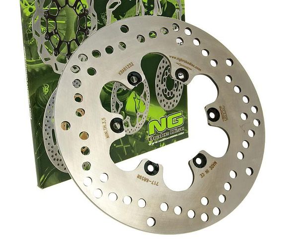 Disco freno NG 717 - 220/89,6/4 mm 6 fori per Malaguti Madison R 3 F12 Phantom Max RS 125 - 250 ccm