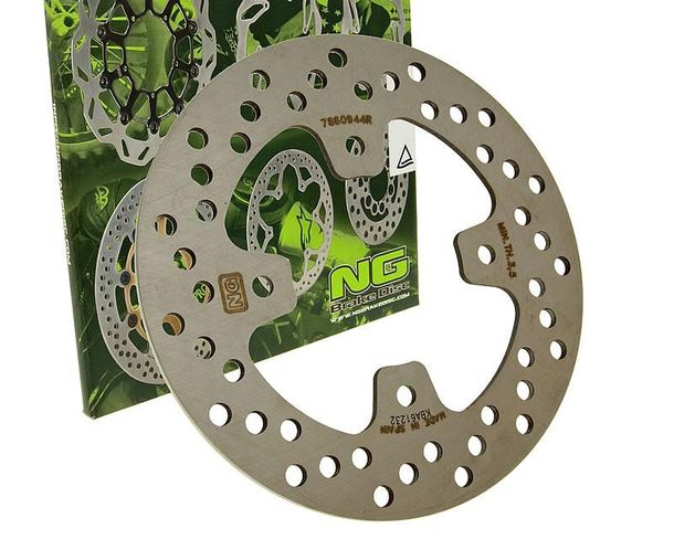 Disco de freno NG 786 - 197/76/4 mm trasero de 4 orificios para Polaris Predator Troy Lee E LE 500 ccm