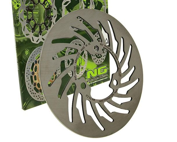 Disque de frein NG 843 - 218/62/3,5 mm 3 trous pour Aprilia SX, Derbi Senda SM DRD X-Treme Pro Racing RX R Gilera RCR Racer Ltd Edition SM1 50 cc