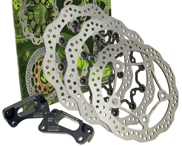 Kit dischi freno Wavy Oversize NG KITTMAX2012 - 282/132/5mm 6 fori per Yamaha XP T-Max 530 ccm