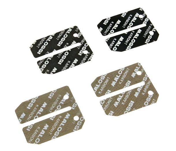 Plaque à membrane Malossi Carbon pour cyclomoteurs Piaggio, Vespa