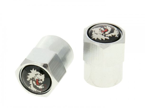 Ventilkappen Set Malossi Chrom