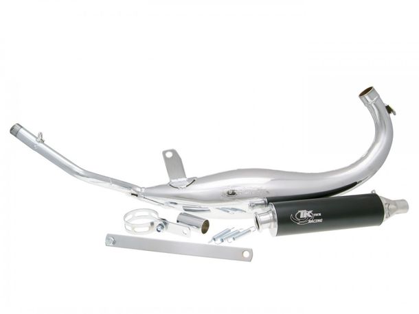 Kit turbo escape Carreras 50 cromo para Minarelli AM