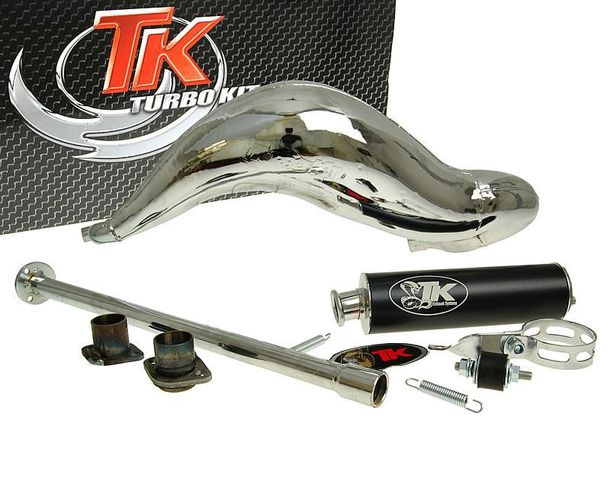 Carreras 80 Chrome Turbo uitlaatset voor Derbi GPR 50 (05-)