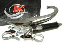 Kit pot d'échappement Bajo RQ chromé pour Derbi Senda (00-), Aprilia RX/SX, Gilera RCR/SMT, GSM