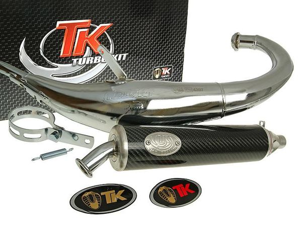 Kit turbo escape Bajo RQ cromado para Derbi Senda DRD (06-)