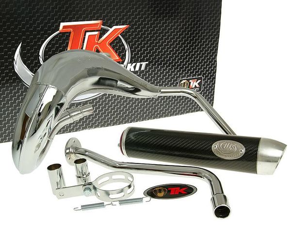 Auspuff TurboKit Bufanda RQ Chrom mit Zulassung für MH Furia RYZ 50 (03-05)