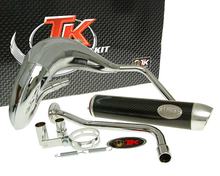 Auspuff TurboKit Bufanda RQ Chrom mit Zulassung für MH Furia RYZ 50 (03-05)